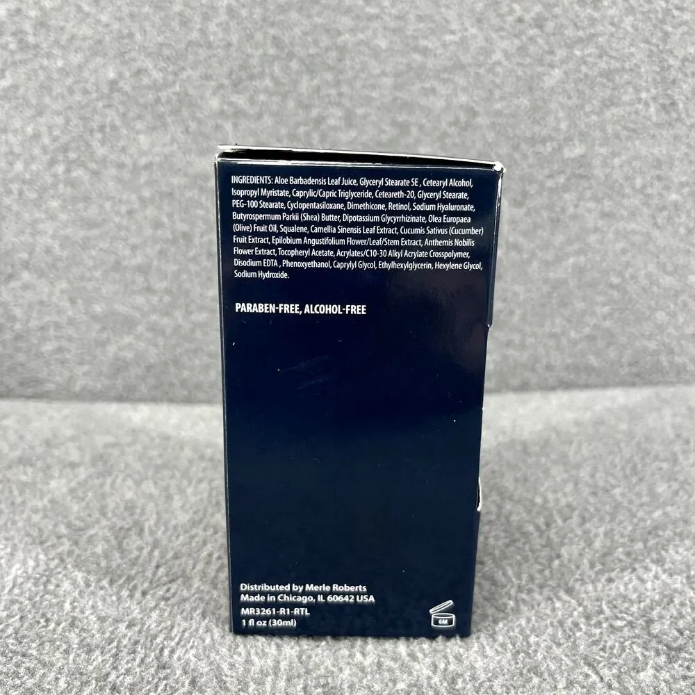 MERLE‎ ROBERTS Retinol Overnight Cream for Wrinkles Fine Lines 1 oz New